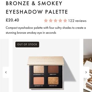 Iconic London Bronze & Smokey Eyeshadow Palette